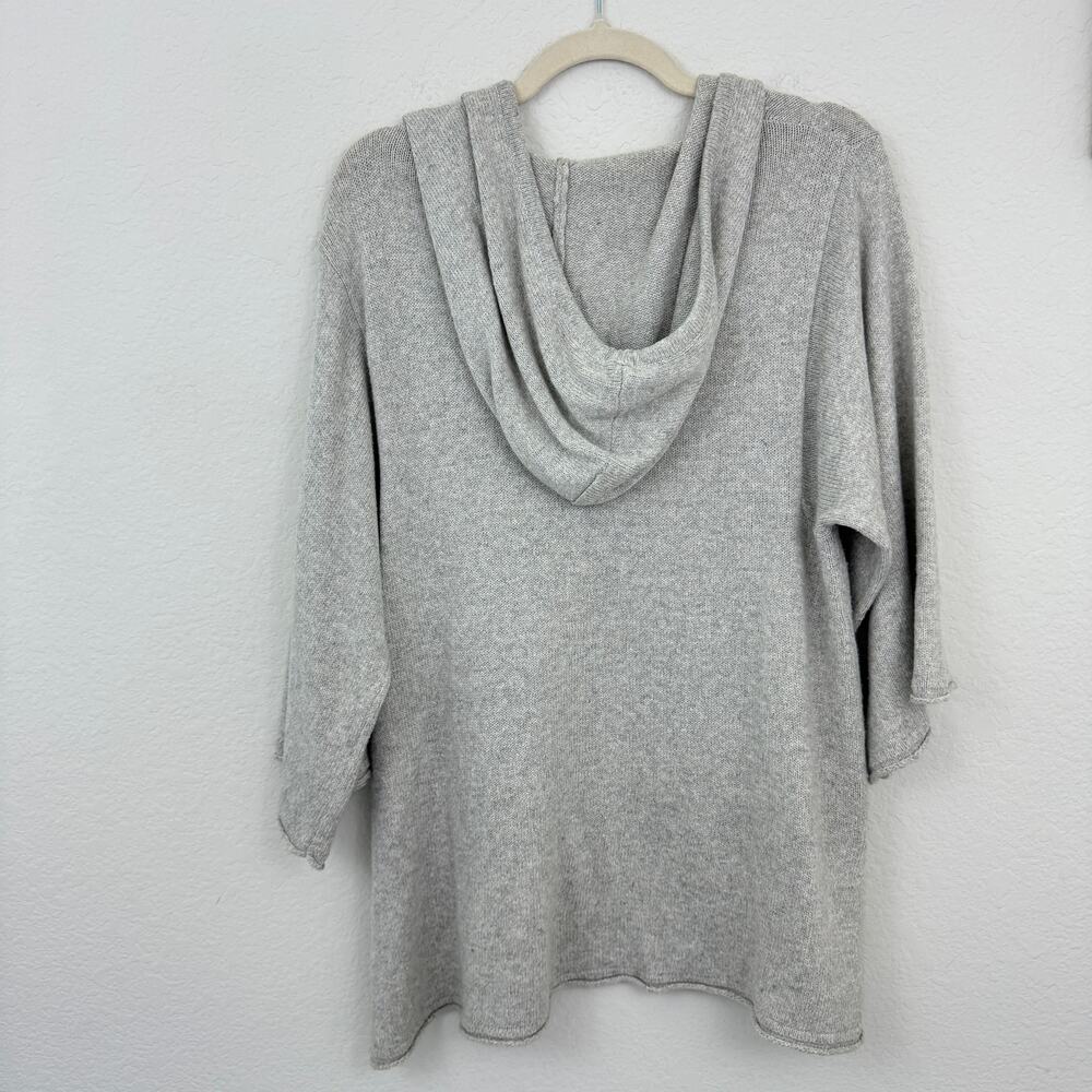 J. Jill Womens Pure Jill Hooded Sweater Size S Yak Wool Blend Gray - Picture 4 of 7